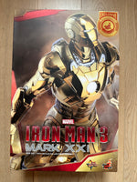 Hottoys Hot Toys 1/6 Scale MMS341 MMS 341 Iron Man 3 Mark XXI 21 Midas (Gold Chrome Version) Action Figure USED