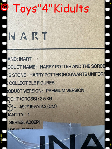 Queen Studios InArt 1/6 Scale A006P1 Harry Potter and the Philosopher’s Stone - Harry Potter (Hogwarts Uniform) (Premium Version) Action Figure NEW